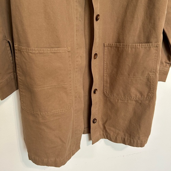 NWT *Vans* Khaki Long Chore Coat with Corduroy Collar, XS - Picture 6 of 15